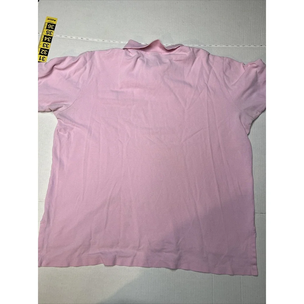 Vintage Polo Ralph Lauren Polo Shirt Men's XXL Pink Blue Pony‎ Rugby See Details